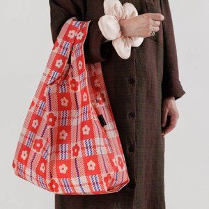 Sandy Liang x Baggu Flower Market Plaid - Standard Baggu